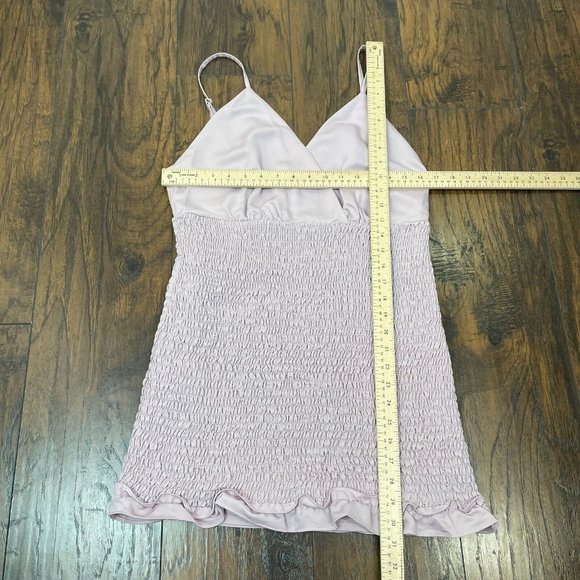 Superdown Dress XL Purple Natalia Smocked Bodice Mini Revolve Women's NWT - Picture 10 of 14